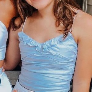 ZARA CORSET TOP ROUCHED